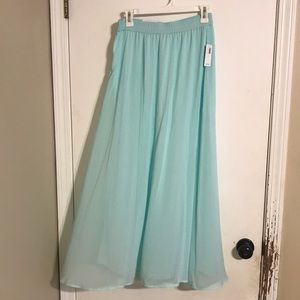 Teal Old Navy maxi skirt